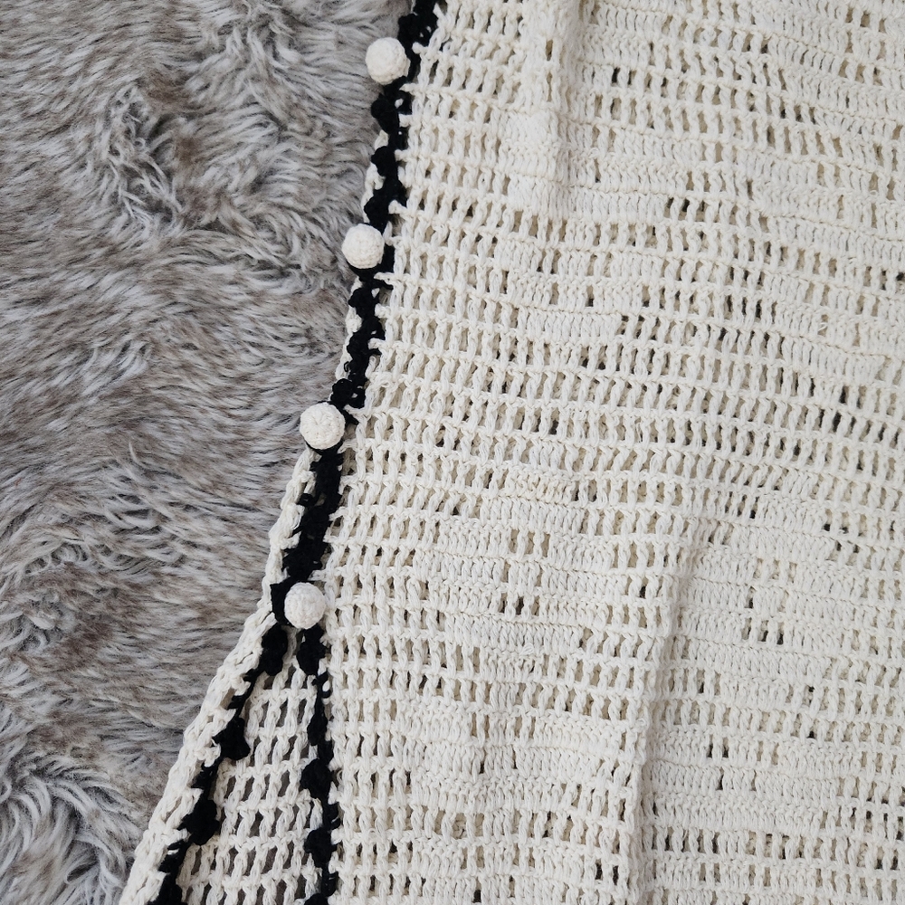 Free People Bali Heydayz Crochet Skirt‎ In Ivory White Women's Size Large - Picture 6 of 15